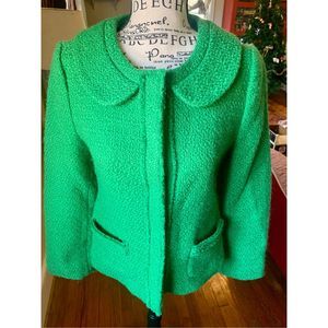 Boden wool sweater coat green size UK 8